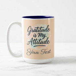 Dankbaarheid is mijn Waterverf Tweekleurige Koffiemok