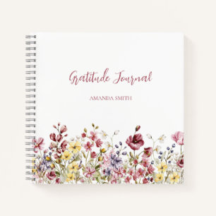 Dankbaarheid Journal Notitieboek Script Flowers Na