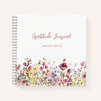 Dankbaarheid Journal Notitieboek Script Flowers Na