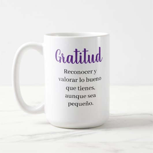 dankbaarheid koffiemok (Links)