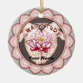 Dankbaarheid Lotus ornament (Voorkant)