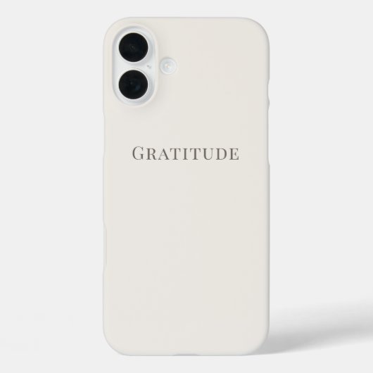 Dankbaarheid – Minimale typografie  Case-Mate iPhone Case (Achterkant)