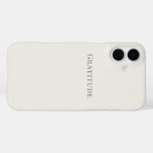 Dankbaarheid – Minimale typografie  Case-Mate iPhone Case (Achterkant (horizontaal))