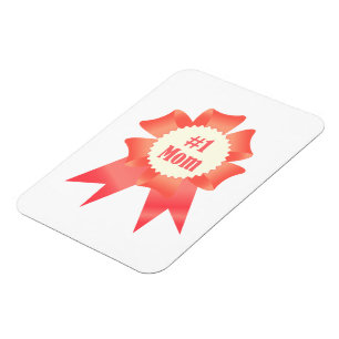 Dankbaarheid Nummer Een Moeder winnaar award lint Magneet