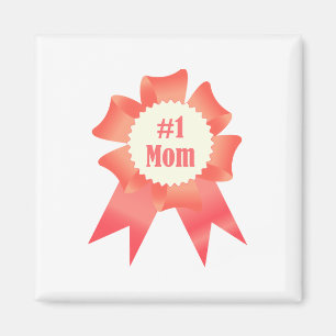 Dankbaarheid Nummer Een Moeder winnaar award lint Magneet