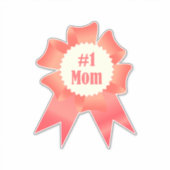 Dankbaarheid Nummer Een Moeder winnaar award lint Sticker (Voorkant)