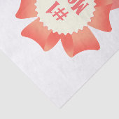 Dankbaarheid Nummer Een Moeder winnaar award lint Tissuepapier (Detail)