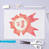 Dankbaarheid Nummer Een Moeder winnaar award lint Tissuepapier (Craft)