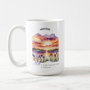 Dankbaarheid Positieve Affirmatie Kaart Koffiemok