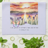 dankbaarheid positieve bevestiging theedoek (Gevouwen)