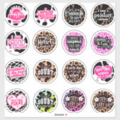 Dankbaarheid Positieve quotes & Inspirerend trendy Sticker (Vel)