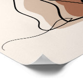 Dankbaarheid Quote Minimalisme Boho Zon en bergen Poster (Hoek)