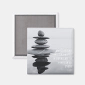 Dankbaarheid Quote Stone Balancing Magneet (Voorkant / Achterkant)