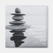 Dankbaarheid Quote Stone Balancing Magneet (Voorkant)