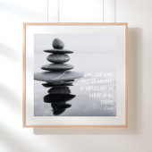 Dankbaarheid Quote Stone Balancing Poster