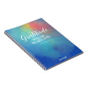 Dankbaarheid Tijdschrift Rainbow Waterverf Clouds Notitieboek (Rechterzijde)
