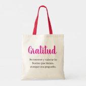 dankbaarheid tote bag (Achterkant)