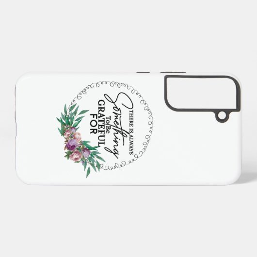 Dankbaarheid Vibes White Samsung Galaxy Hoesje (Achterkant horizontaal)