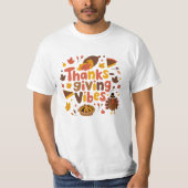 Dankbaarheid vieren met Thanksgiving Design T-shirt (Voorkant)