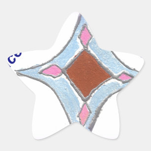 "Dankbaarheid Vrede Liefde Verenig" Mandala Art Pr Ster Sticker