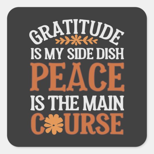 Dankbaarheid & Vrede Sticker Blad - (Voorkant)