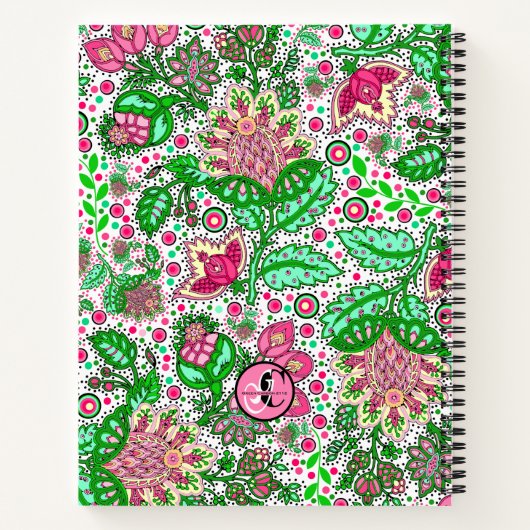 Dankbaarheidsdagboek Pink Lady Slipper Plaid Notitieboek (Achterkant)