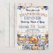 Dankbaarheidsdiner Familie Vrienden Kaart (Voorkant / Achterkant)