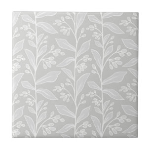Dankbare Botanische Droomwereld M2 Wit Grote Plant Tegeltje