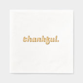 Dankbare Cocktail servetten Gold Foil Stamped Beda (Voorkant)