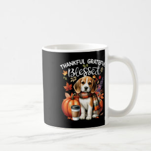 Dankbare dankbare gezegende Beagle Dog Happy Herfs Koffiemok