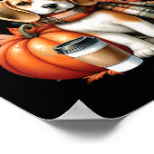 Dankbare dankbare gezegende Beagle Dog Happy Herfs Poster (Hoek)