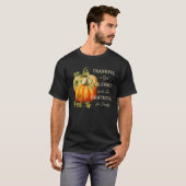 Dankbare dankbare gezegende Christelijke Thanksgiv T-shirt (Voorkant volledig)