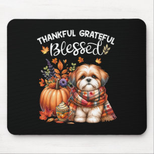 Dankbare dankbare gezegende Shih Tzu Dog Herfst Y' Muismat