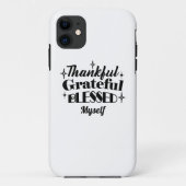 Dankbare, dankbare, gezegende sprankelende Thanksg Case-Mate iPhone Case (Achterkant)