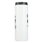 Dankbare, dankbare, gezegende sprankelende Thanksg Thermosbeker (Achterkant)