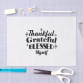 Dankbare, dankbare, gezegende sprankelende Thanksg Tissuepapier (Craft)