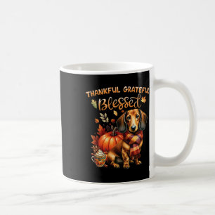 Dankbare Dankbare Gezegende Teckel Hond Herfst Y'a Koffiemok