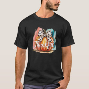 Dankbare Esthetische Pompoen Coquette Bow Thanksgi T-shirt