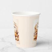 Dankbare feestelijke Thanksgiving Papieren Bekers (Rechts)