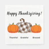 Dankbare, gezegende Thanksgiving servetten (Voorkant)
