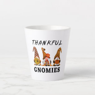 Dankbare Gnomies met Schattige Herfsttrio van Gnom Latte Mok