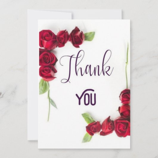 Dankbare groeten: Bloemen Dank u kaart (Voorkant)