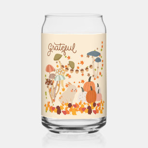 Dankbare Herfst Bunny Blikvorm Glas