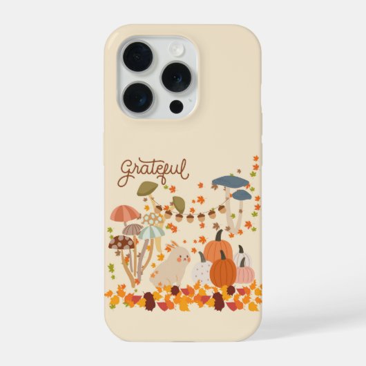 Dankbare Herfst Konijn iPhone Hoesje (Achterkant)