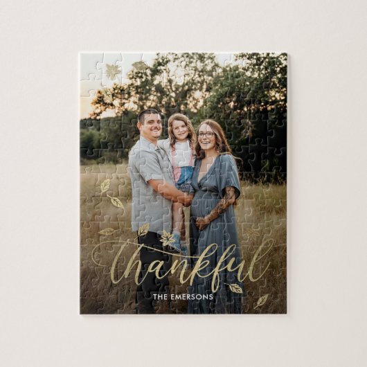 Dankbare Herfst Thanksgiving Herfst Foto Puzzel Legpuzzel (Verticaal)