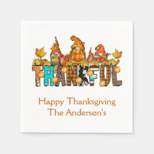 Dankbare Kabouters Herfst Thanksgiving Herfst Pomp Servet