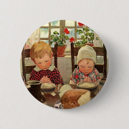 Dankbare Kinderen door Jessie Willcox Smith Ronde Button 5,7 Cm (Voorkant)