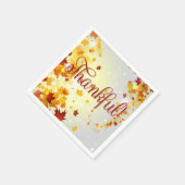 Dankbare Kleurrijke Herfst Papieren Servetten Herf (Hoek)