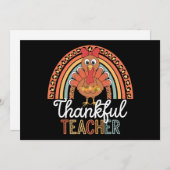 Dankbare Leraar Gezegende Thanksgiving School Feestdagenkaart (Voorkant / Achterkant)