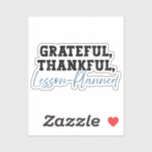 Dankbare les gepland - Grappige leraar Sticker (Vel)